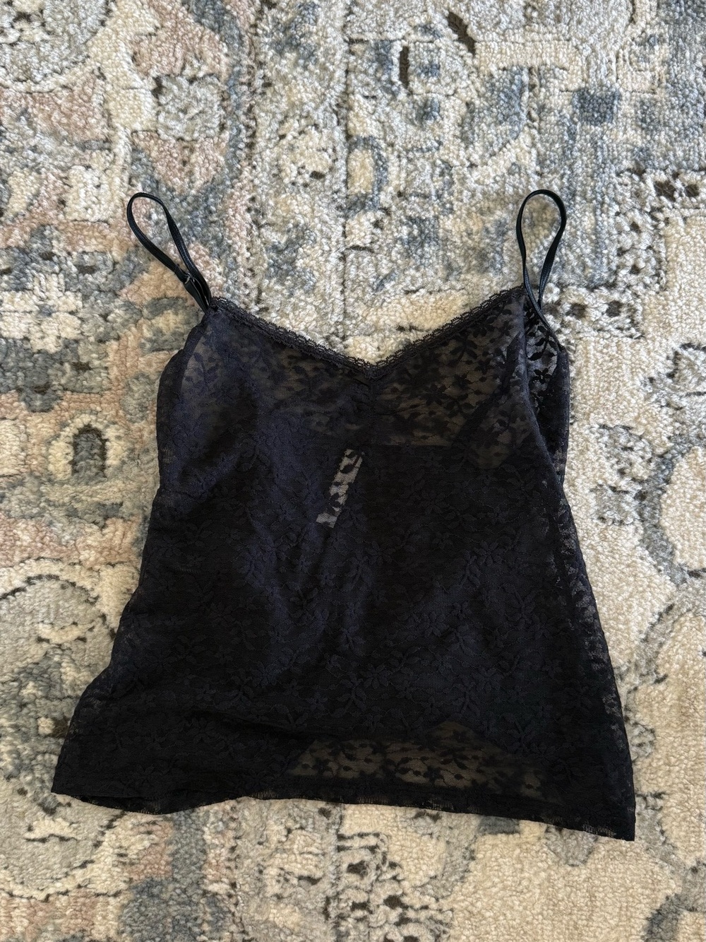 Tommy Hilfiger Black Lace Cami Tank